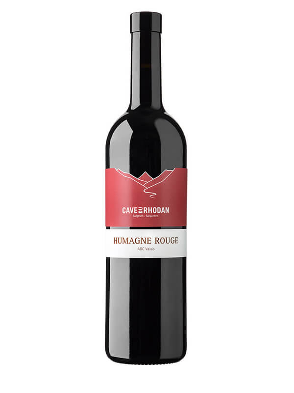 Humagne Rouge AOC Valais 75cl aus Salgesch. Der Walliser Rotwein der Estraklasse von Cave du Rhodan.