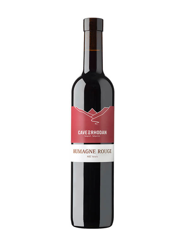 Humagne Rouge AOC Valais 50cl aus Salgesch. Der Walliser Rotwein der Estraklasse von Cave du Rhodan.