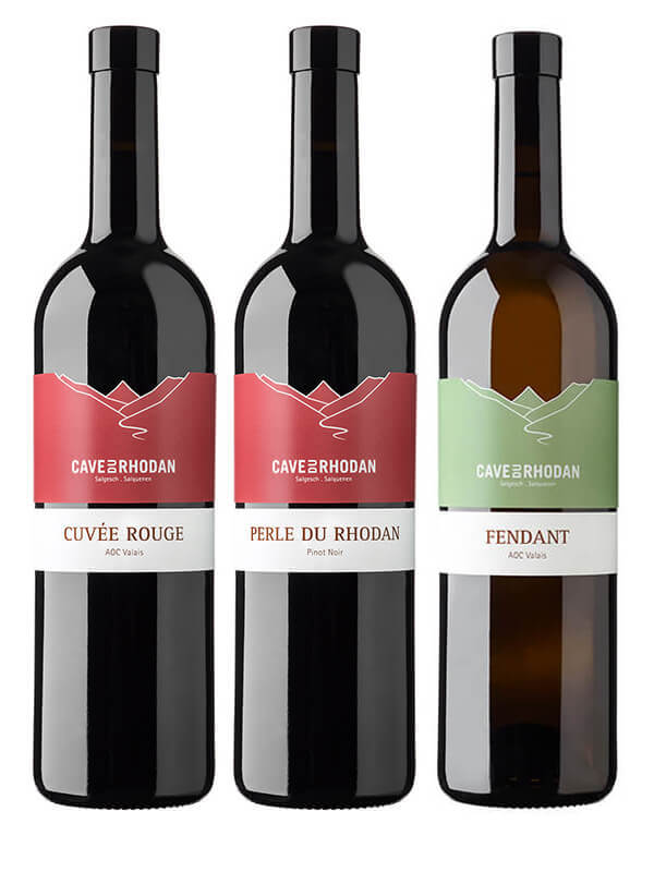 Walliser Weine im 3er Set mit Fendant, Dôle und Pinot Noir. Walliser Wein aus Salgesch direkt beim Winzer kaufen!